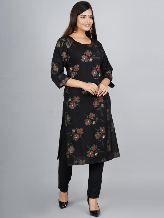 printed kurta pant set - 19145776 -  Standard Image - 1