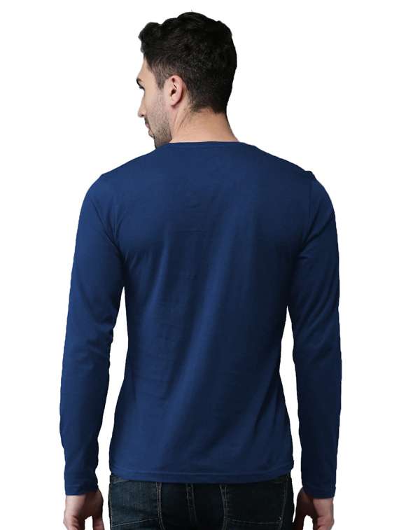 round neck chest printed t-shirt - 19145935 -  Standard Image - 1