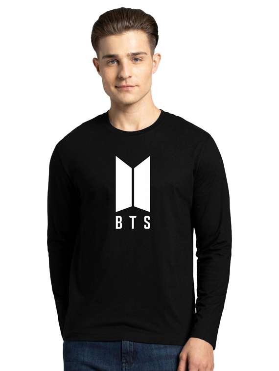 round neck chest printed t-shirt