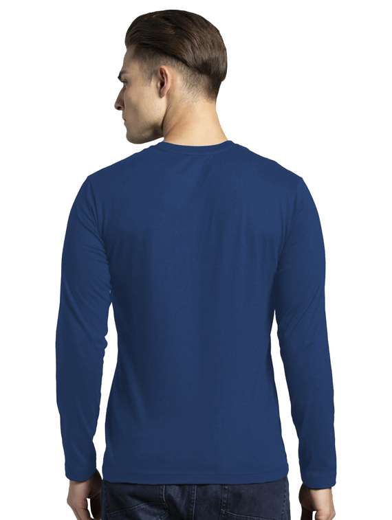 men round neck chest printed t-shirt - 19146741 -  Standard Image - 1