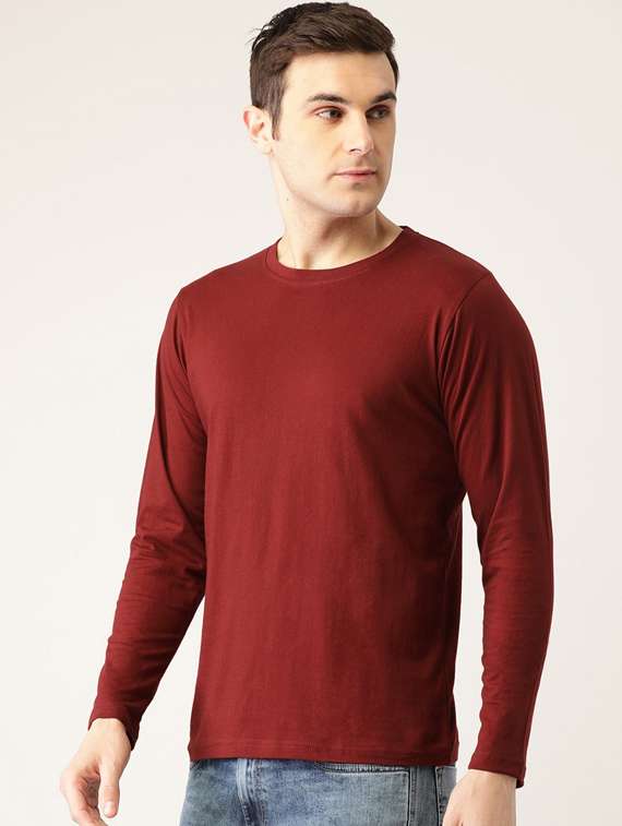 men solid round neck t-shirt - 19147067 -  Standard Image - 1
