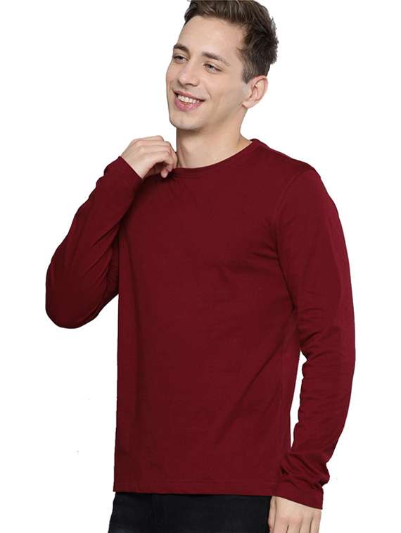 round neck chest printed t-shirt