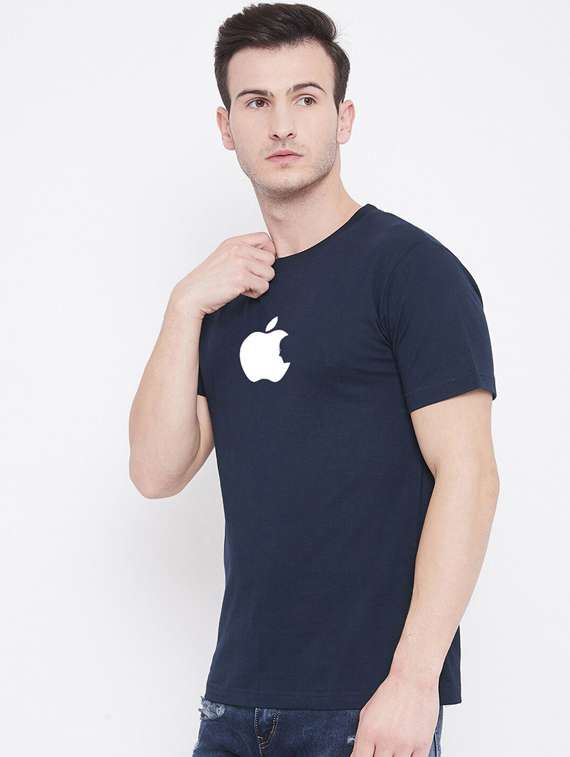 round neck chest printed t-shirt - 19147186 -  Standard Image - 1