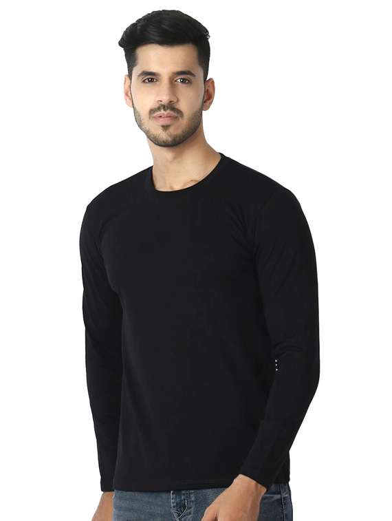 round neck solid t-shirt