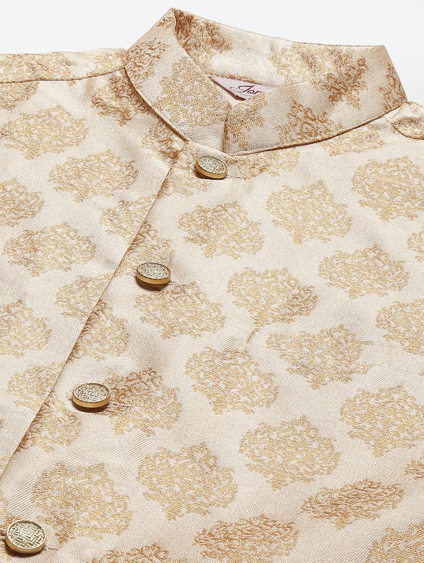 kurta pyjama with nehru jacket - 19147460 - Standard Image - 4