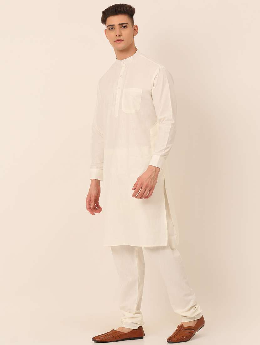 kurta pyjama with nehru jacket - 19147515 -  Standard Image - 4