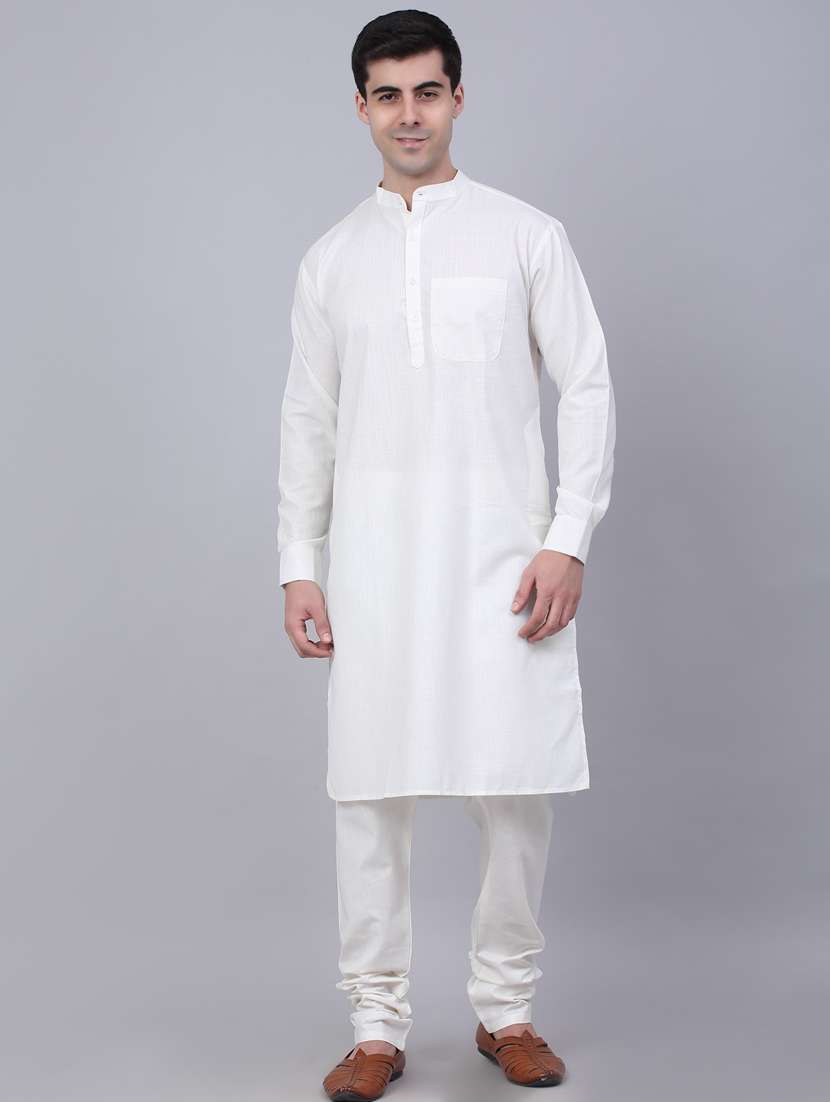 kurta pyjama with nehru jacket - 19147520 -  Standard Image - 4