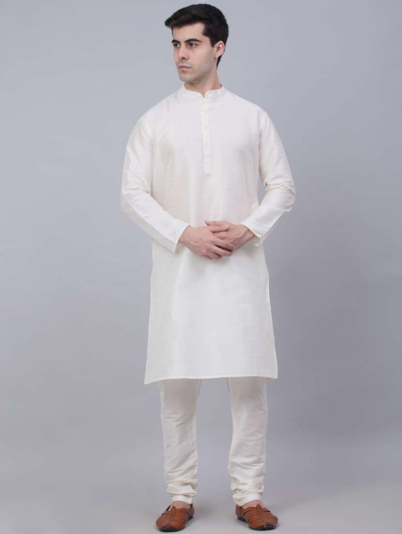 kurta pyjama with nehru jacket - 19147546 -  Standard Image - 4