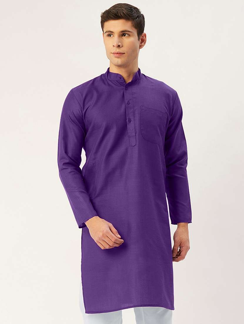 purple coloured long kurta