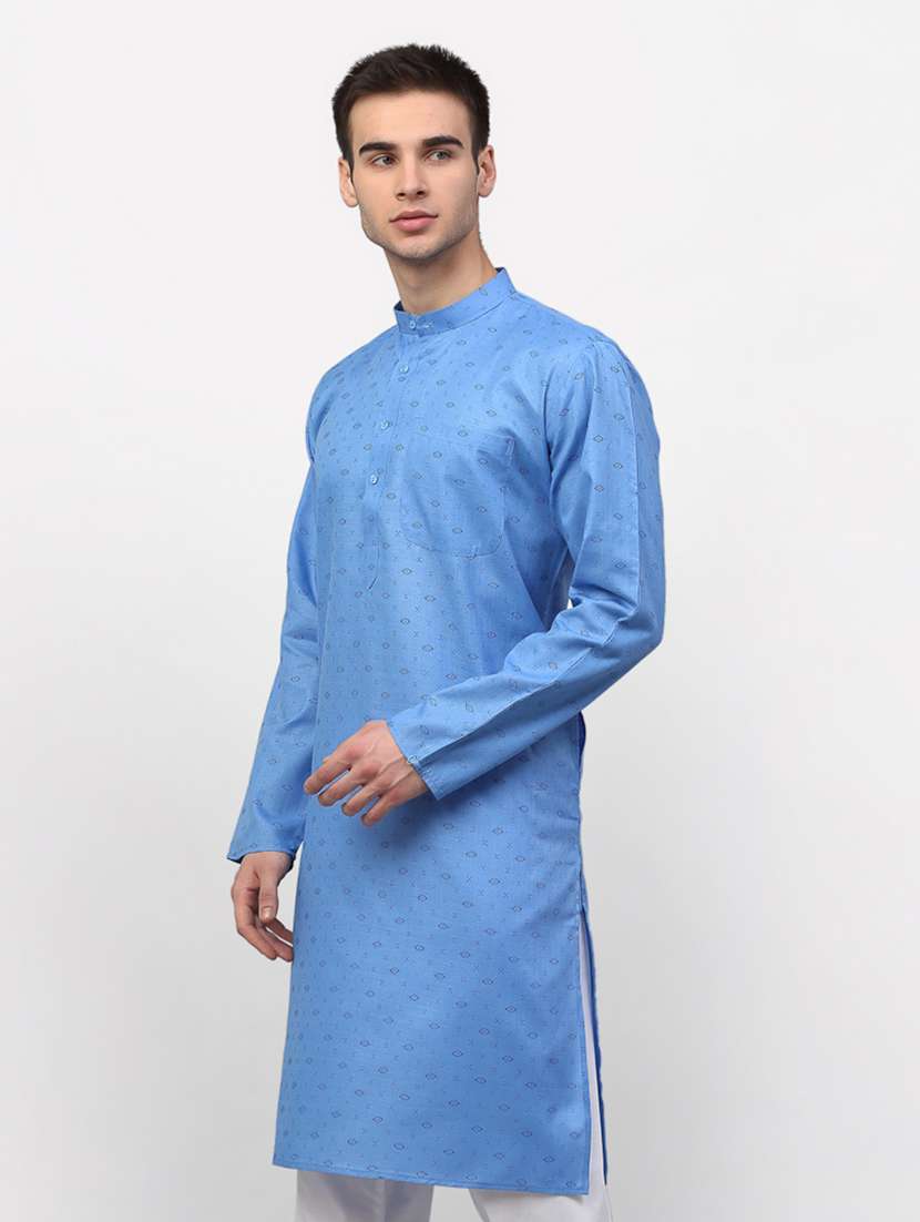 blue coloured long kurta - 19147722 - Standard Image - 1