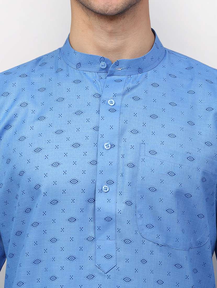 blue coloured long kurta - 19147722 - Standard Image - 4