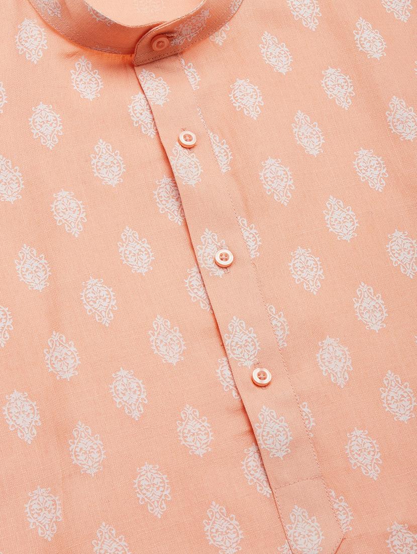 orange printed long kurta - 19147900 - Standard Image - 4
