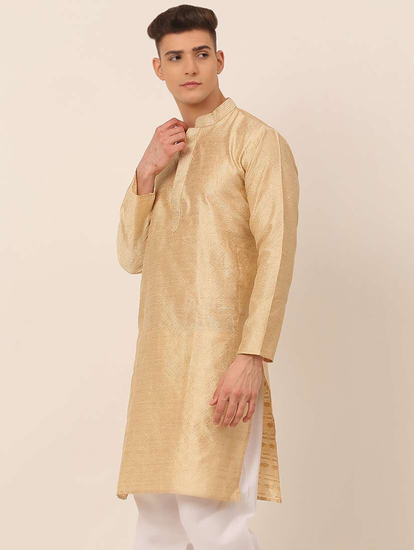 mandarin neck straight kurta - 19147955 -  Standard Image - 1
