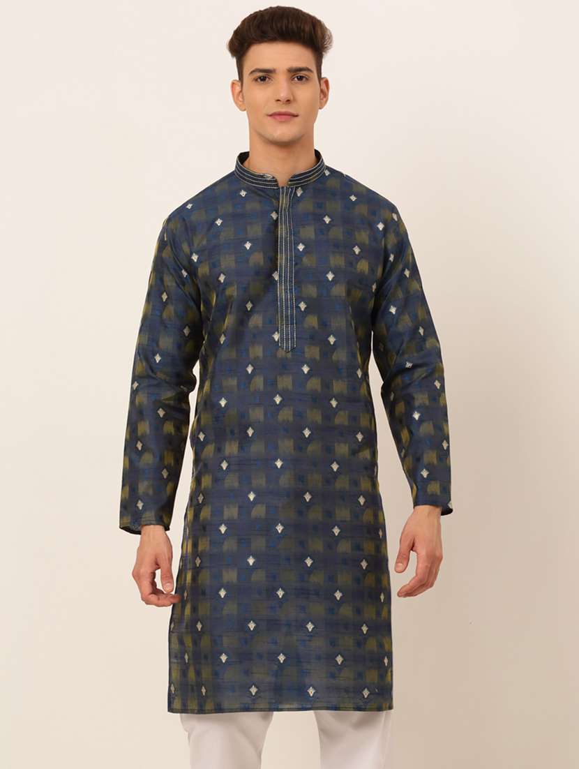 mandarin neck embroidered work straight kurta
