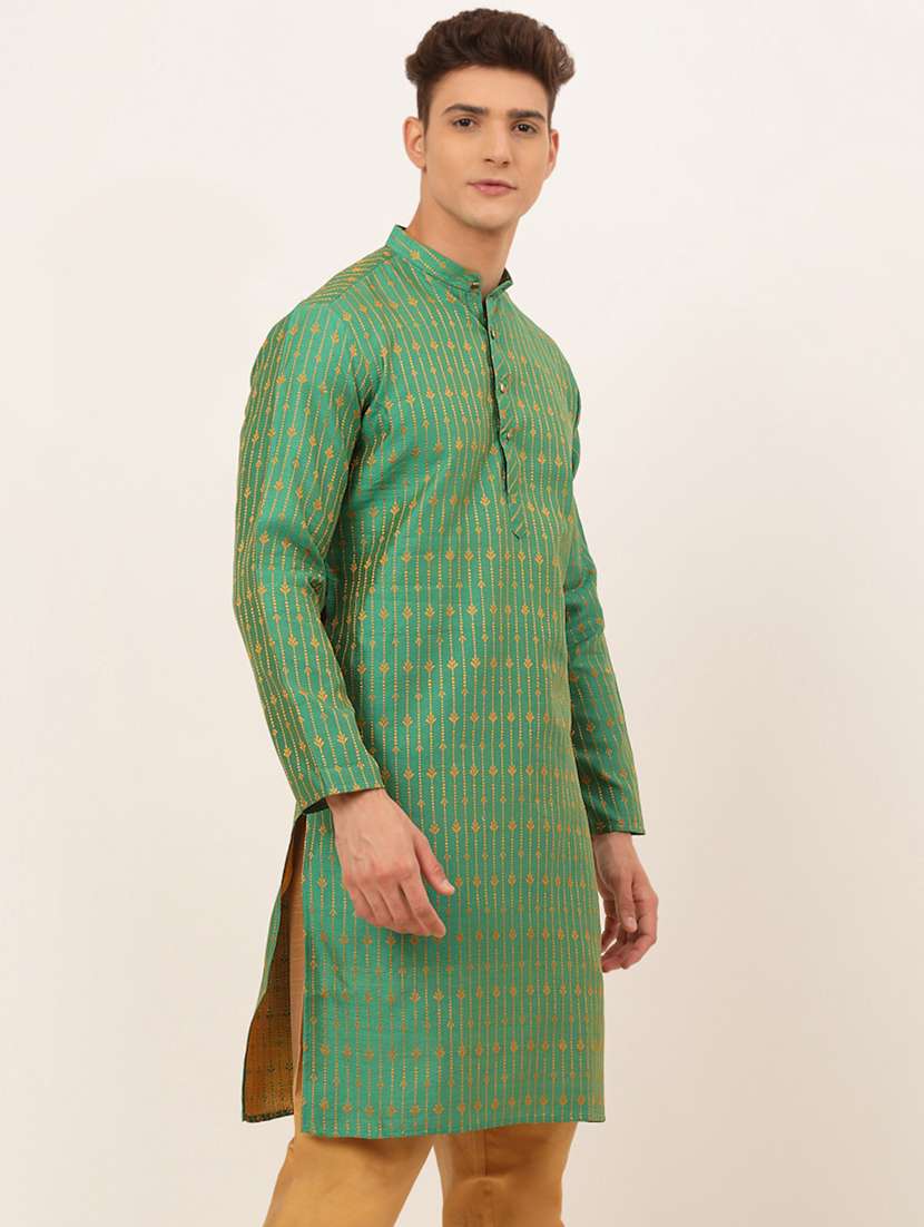 mandarin neck embroidered work straight kurta - 19148016 -  Standard Image - 1