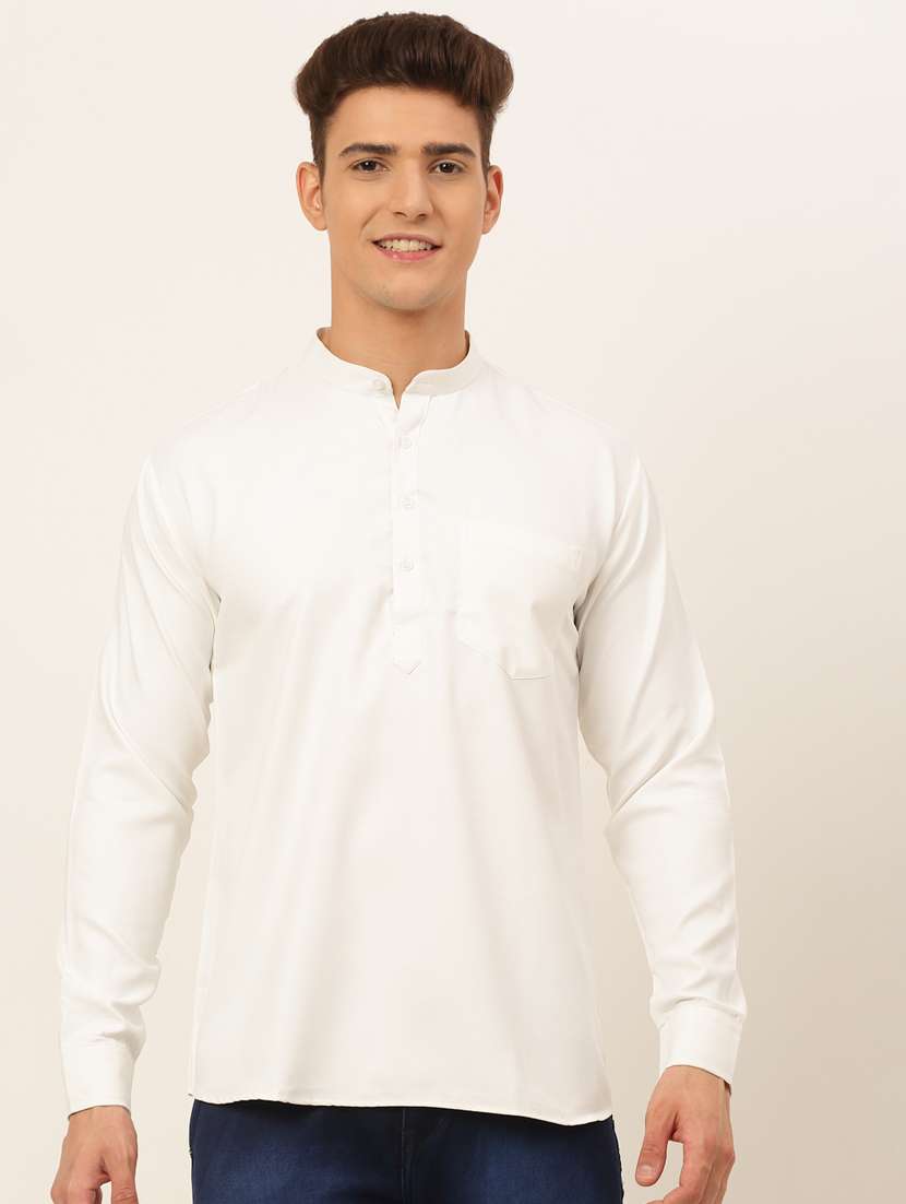  mandarin neck solid straight kurta 