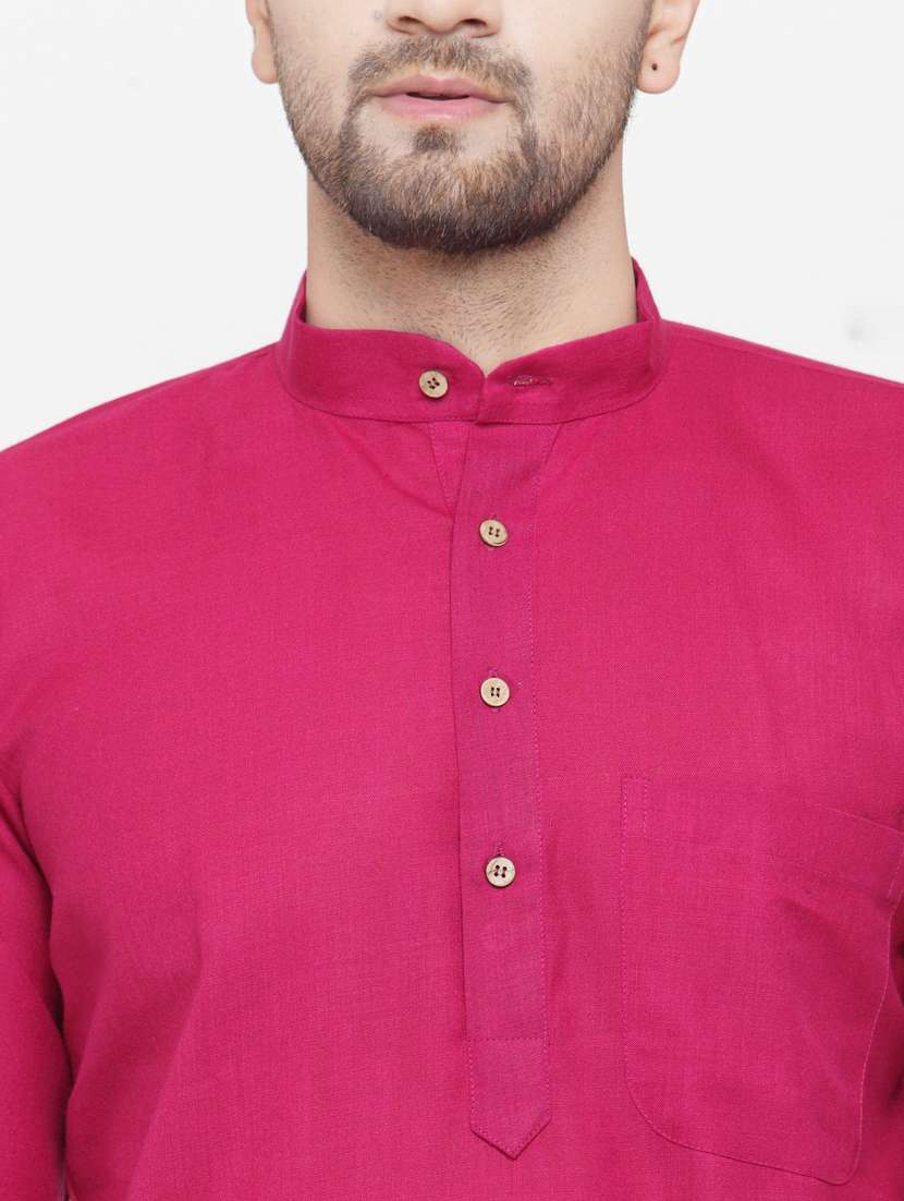 mandarin neck fancy long kurta - 19148180 -  Standard Image - 4