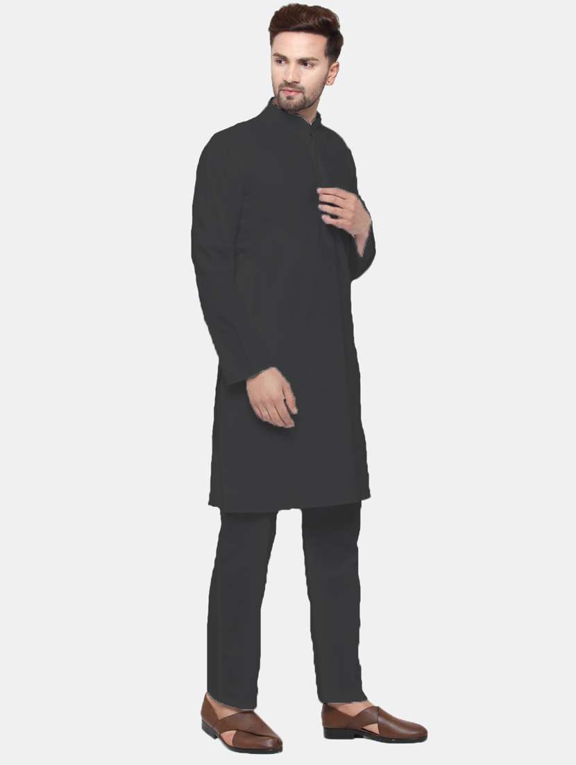 Mandarin Neck Fancy Long Kurta - 19148184 -  Standard Image - 1