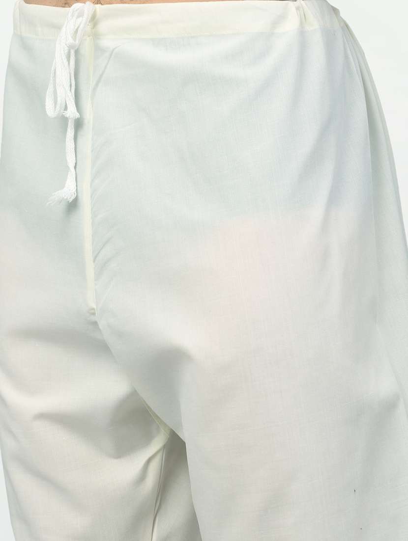 yellow dupion kurta pyjama ethnic wear - 19148460 - Standard Image - 4
