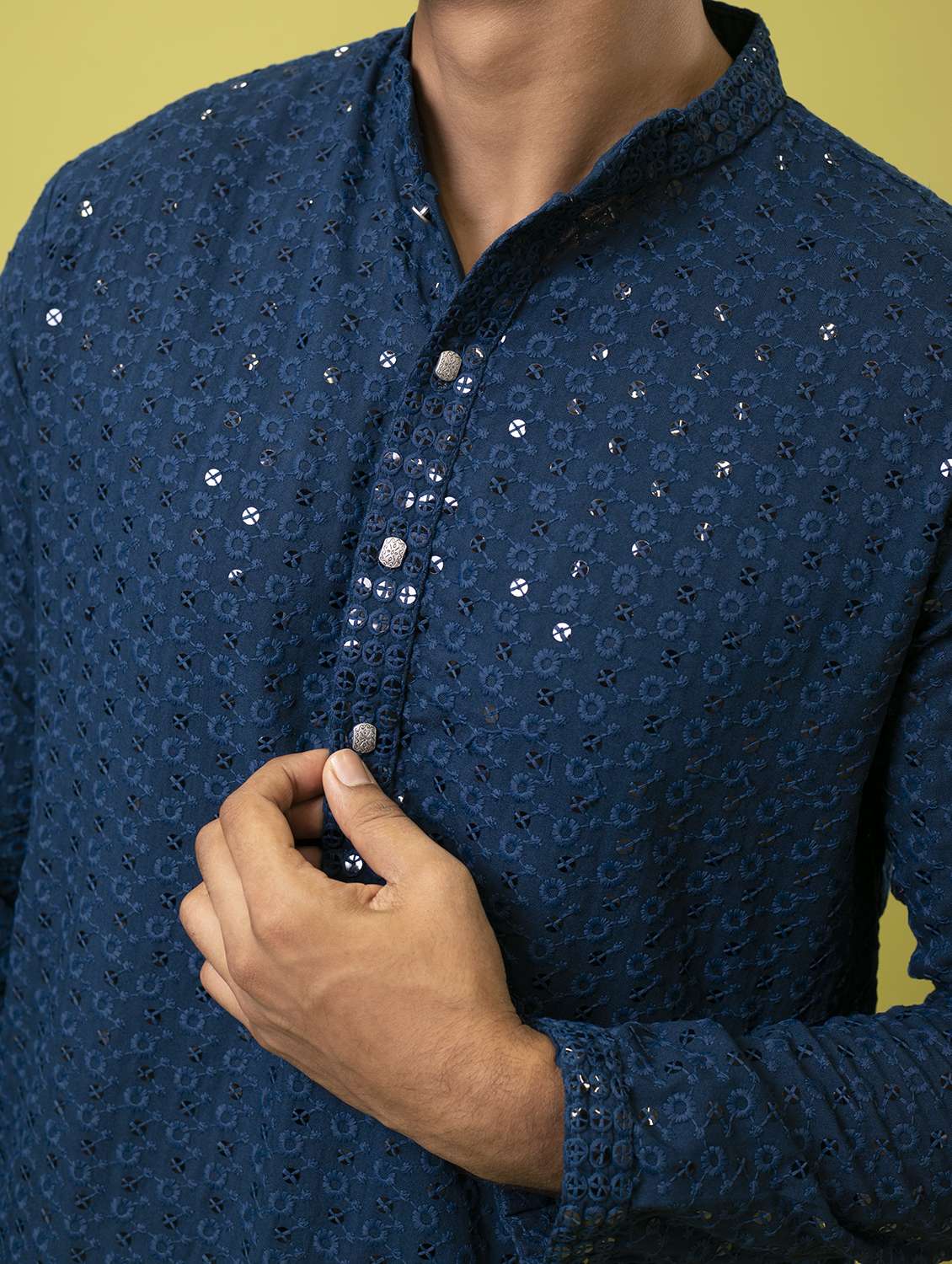 peacock cotton kurta pyjama ethnic wear - 19148626 - Standard Image - 4