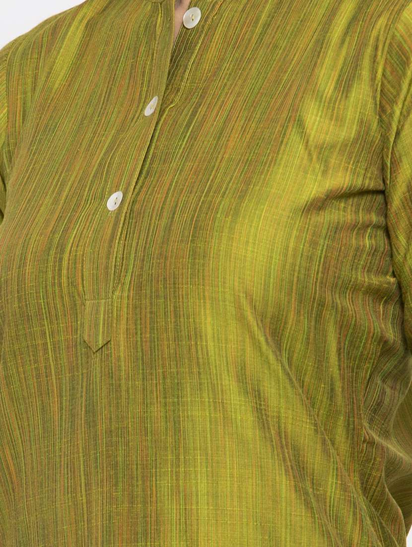 women self design mandarin neck kurta pant set - 19149078 -  Standard Image - 4