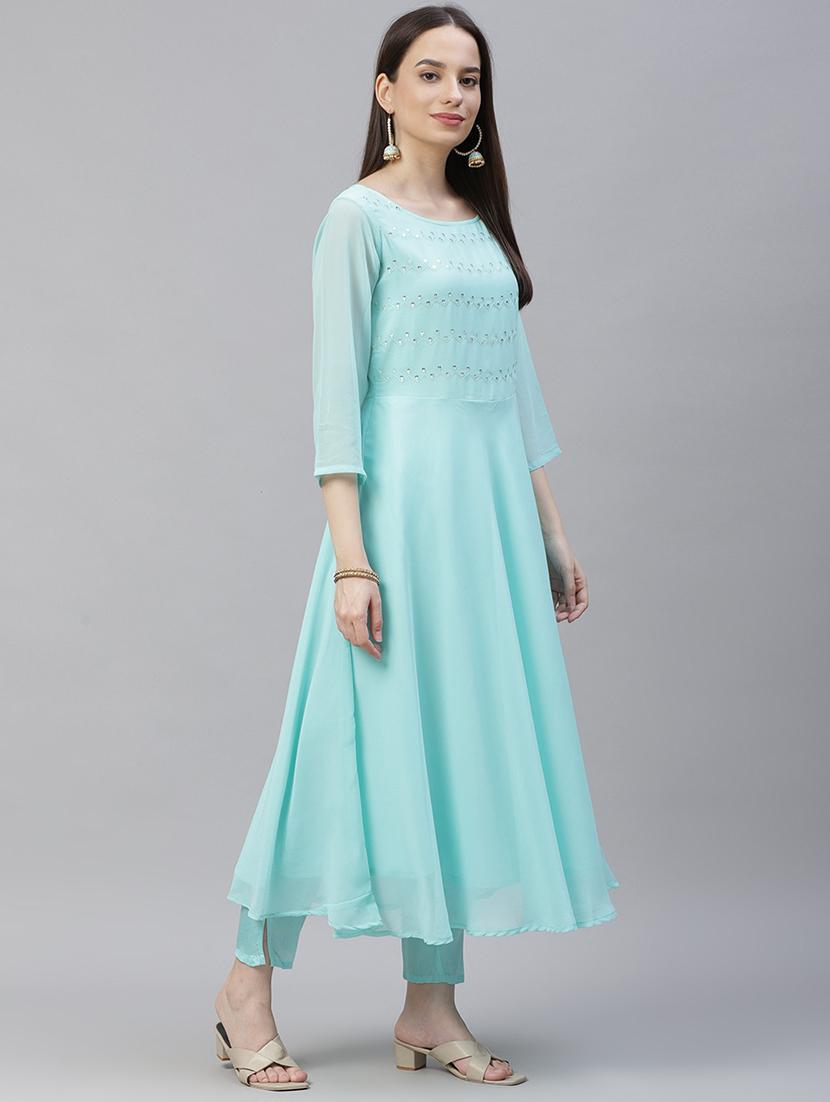 self design kurta pant set - 19149083 - Standard Image - 1