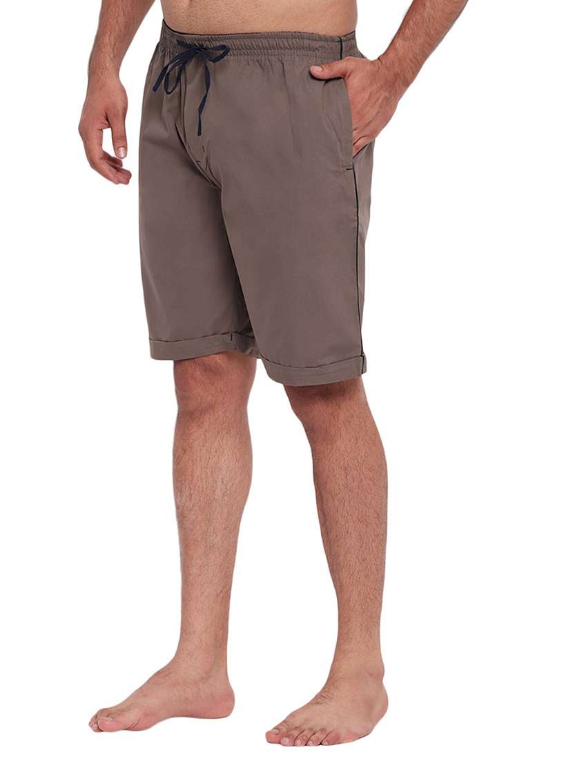 mid rise solid shorts - 19149274 -  Standard Image - 1
