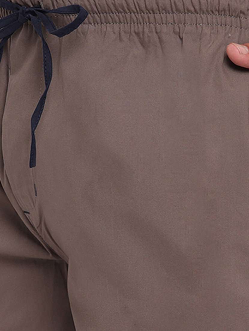 mid rise solid shorts - 19149274 -  Standard Image - 4