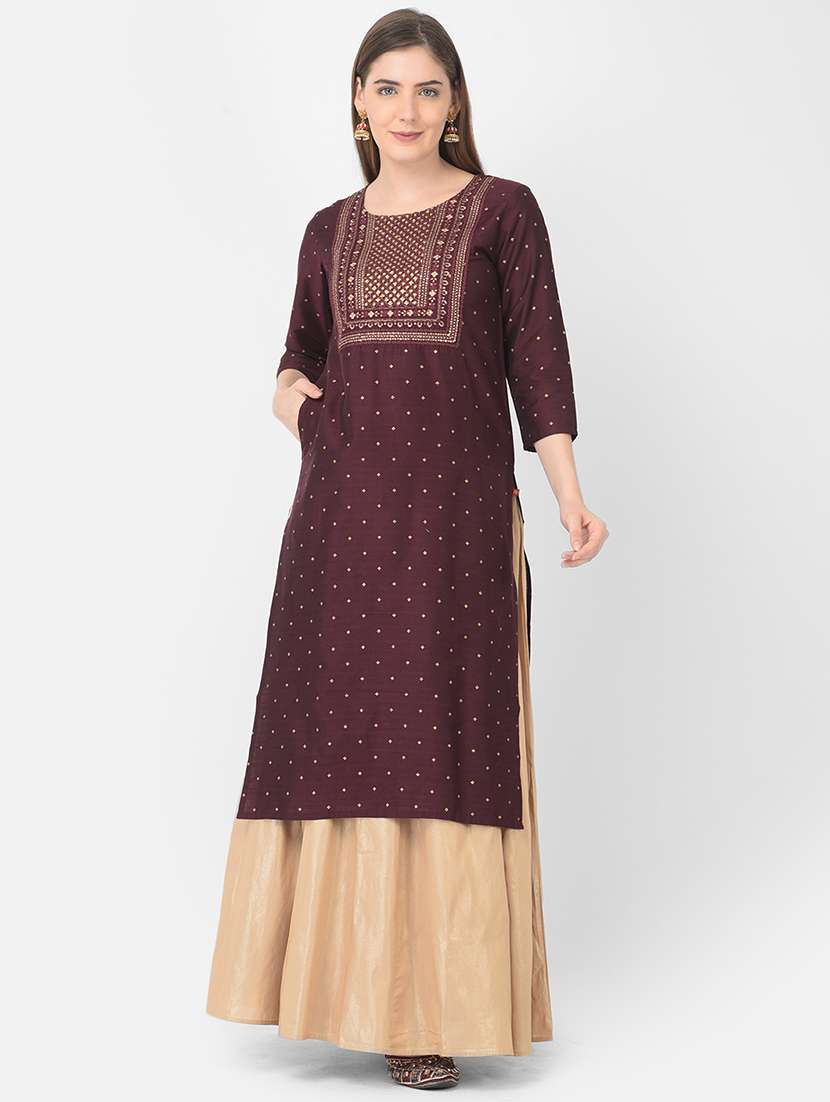 women's straight kurta - 19154659 -  Standard Image - 1