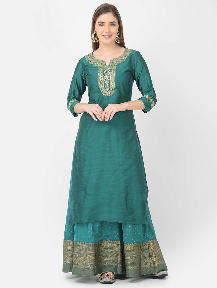 women's straight kurta - 19154663 -  Standard Image - 1