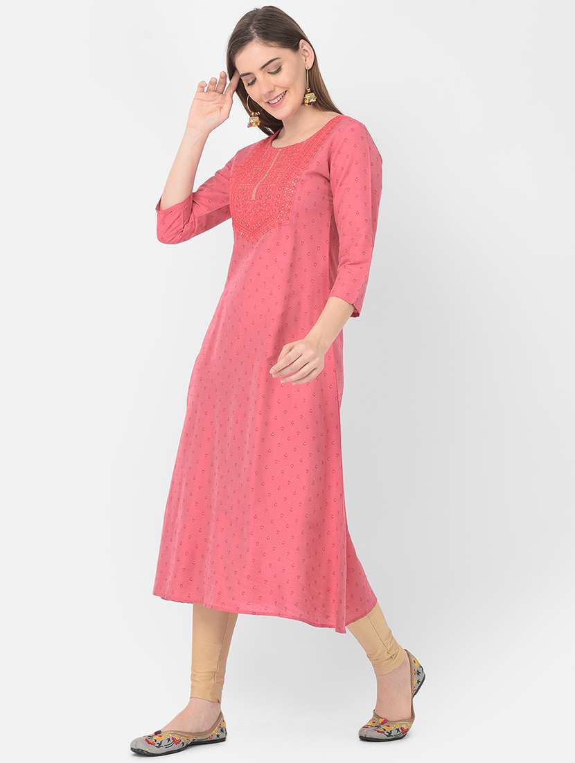 women's straight kurta - 19154670 - Standard Image - 1