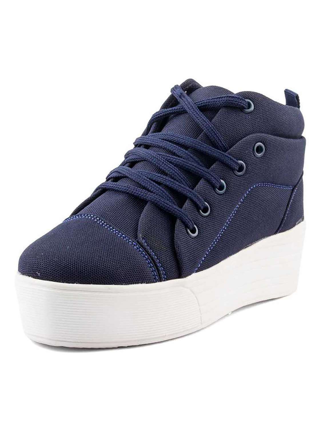 navy lace up sneaker - 19155400 -  Standard Image - 1