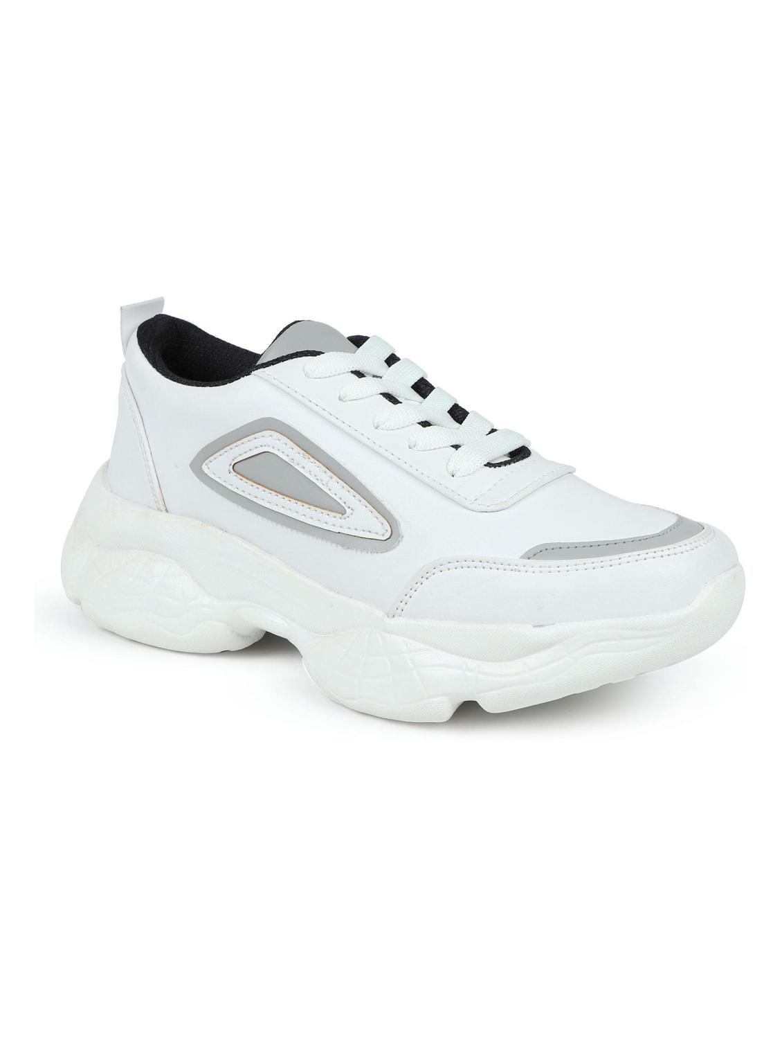 white lace up sneaker - 19155431 -  Standard Image - 1