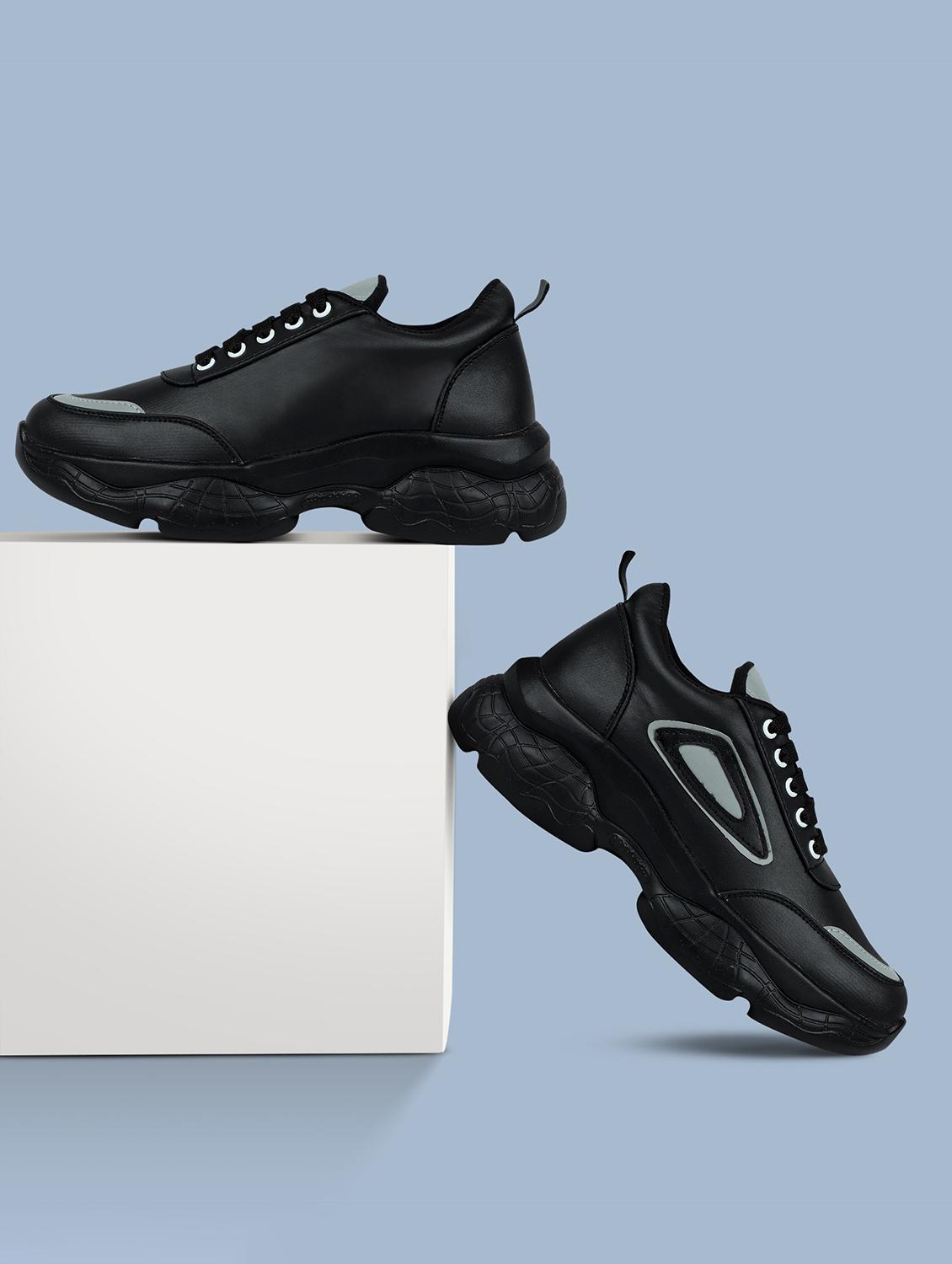 black lace up sneaker - 19155439 -  Standard Image - 1