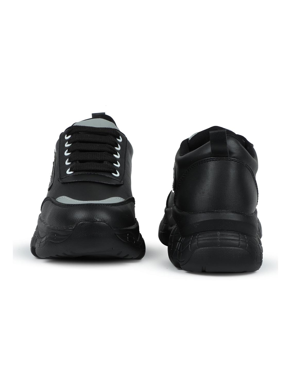 black lace up sneaker - 19155439 - Standard Image - 4