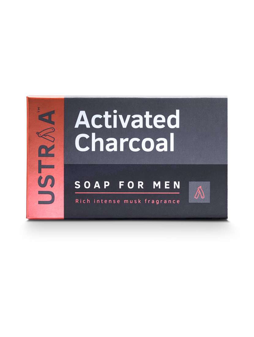 Ustraa Deo Soap Activated Charcoal 100g (Pack Of 8)