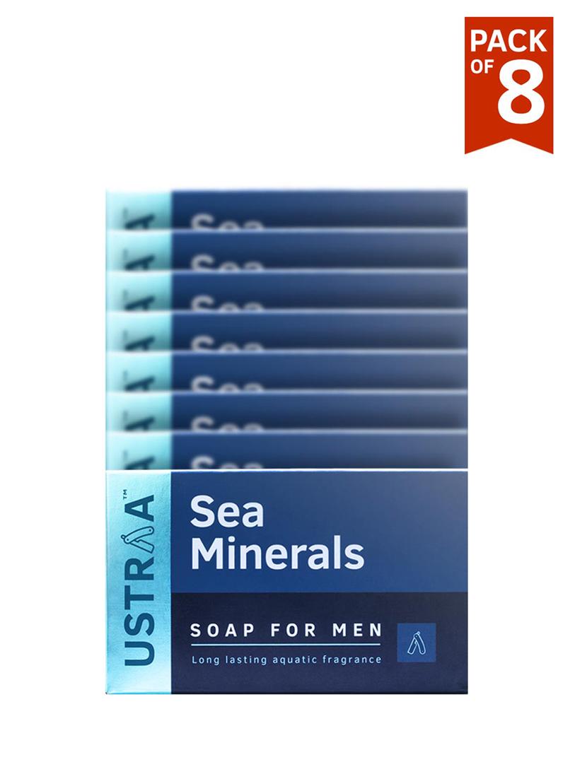 ustraa deo soap-sea minerals-100g (pack of 8)