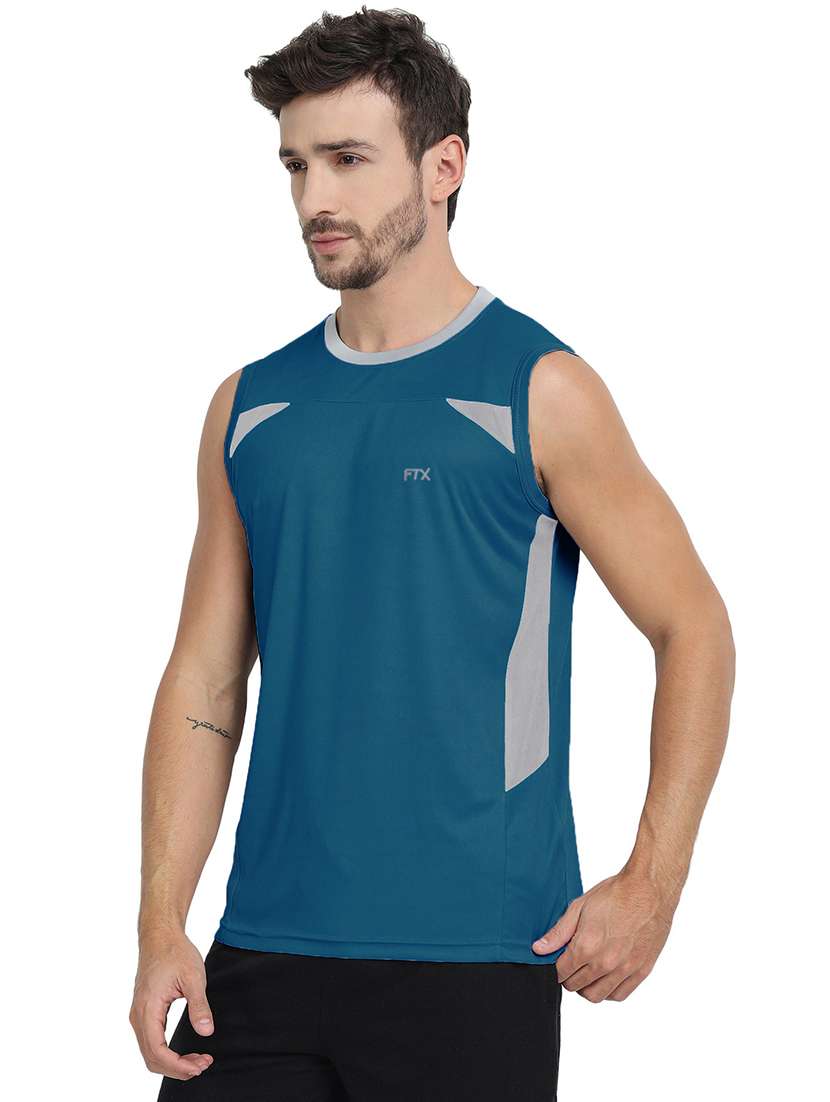 round neck color block t-shirt - 19155904 -  Standard Image - 1