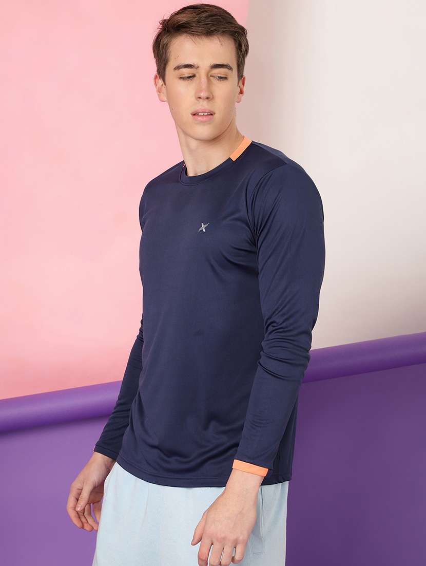 blue polyester t-shirt - 19156246 -  Standard Image - 1