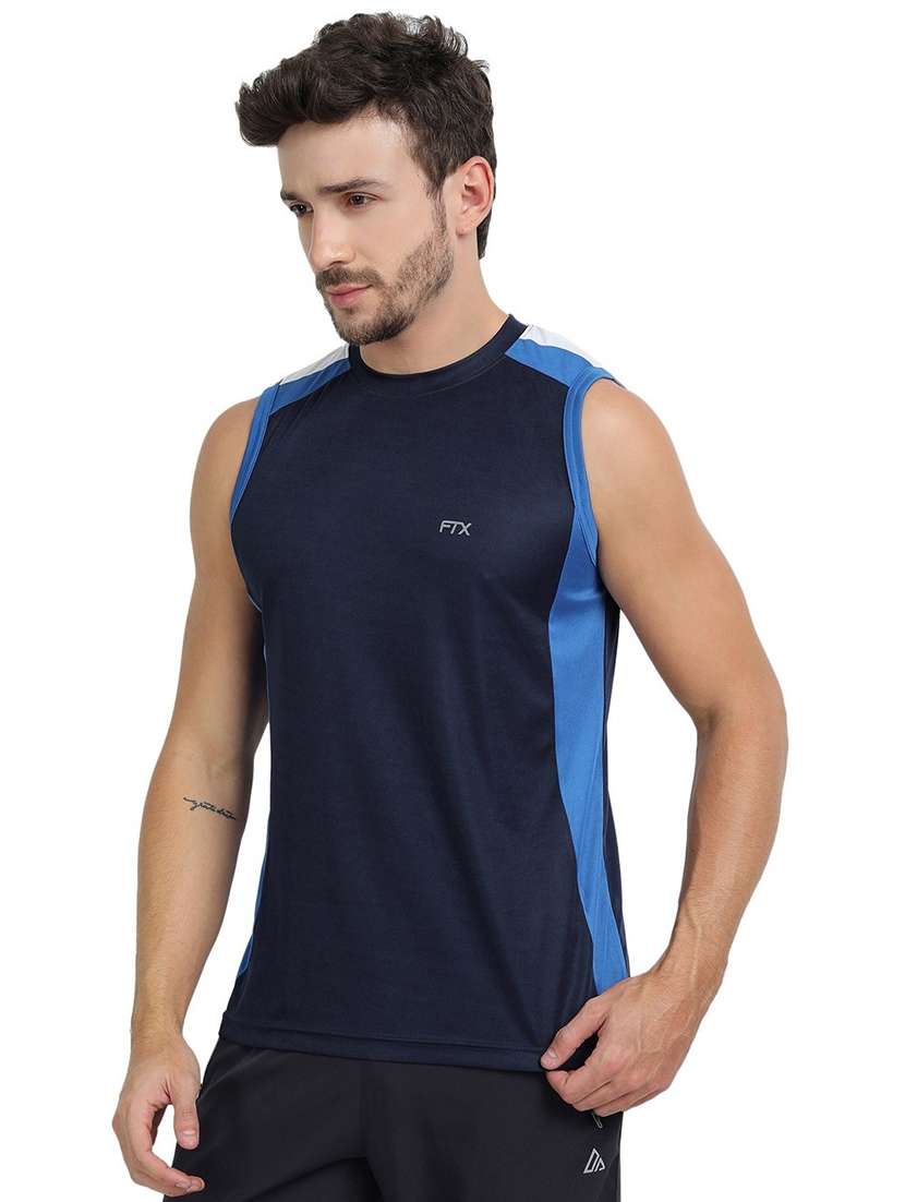 blue polyester t-shirt - 19157262 -  Standard Image - 1