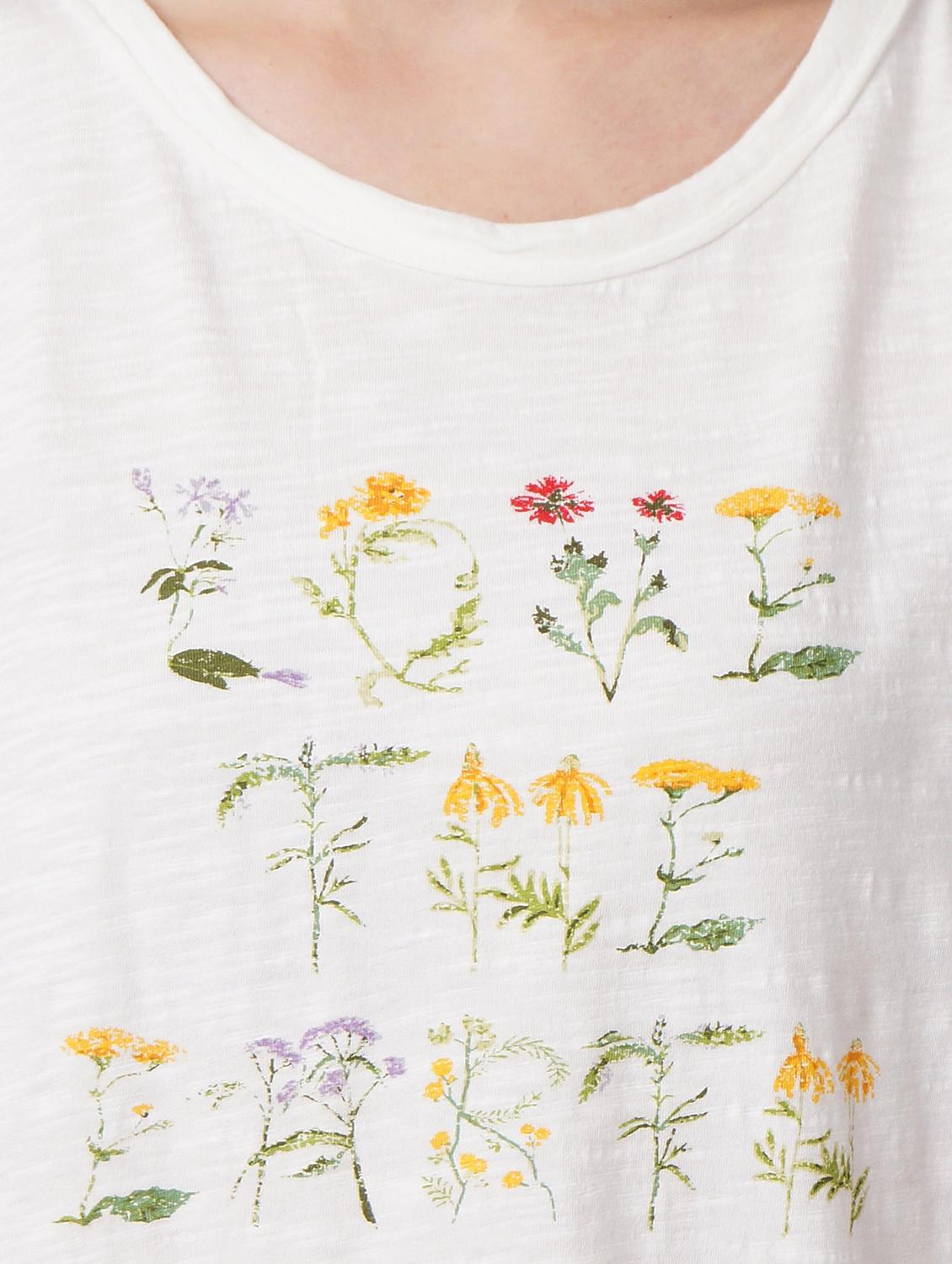 women's front print round neck t-shirt - 19158872 - Standard Image - 4