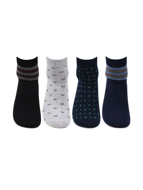 pack of 4 multi colored ankle length sock