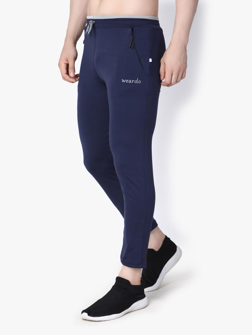 solid mid rise track pant - 19159630 - Standard Image - 1