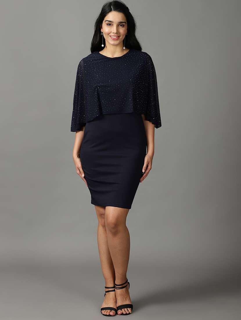 women's bodycon micro print dress