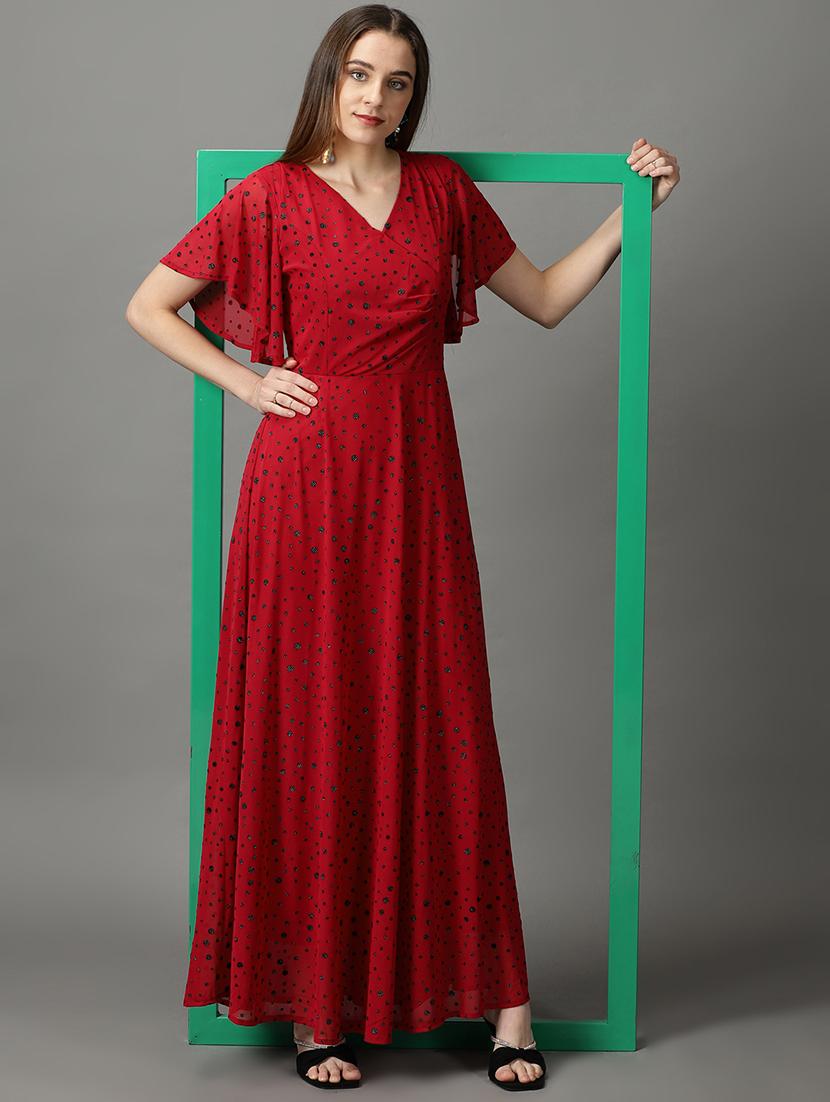 women's fit & flare printed dress - 19159734 - Standard Image - 4