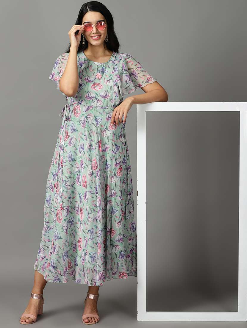 women's fit & flare floral dress - 19159747 -  Standard Image - 4