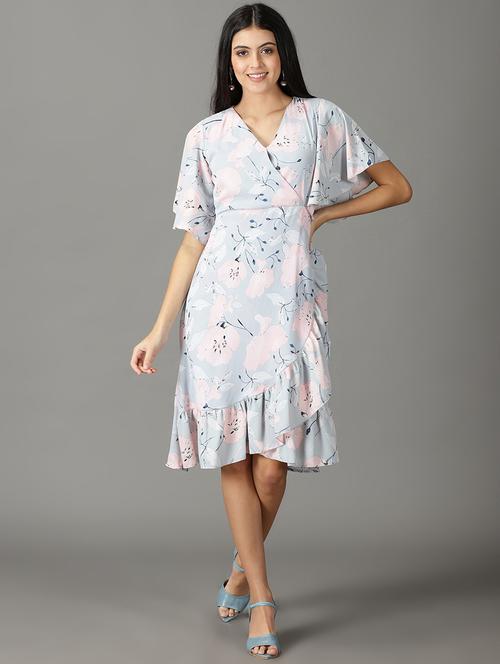 women's wrap floral dress - 19159765 - Standard Image - 0