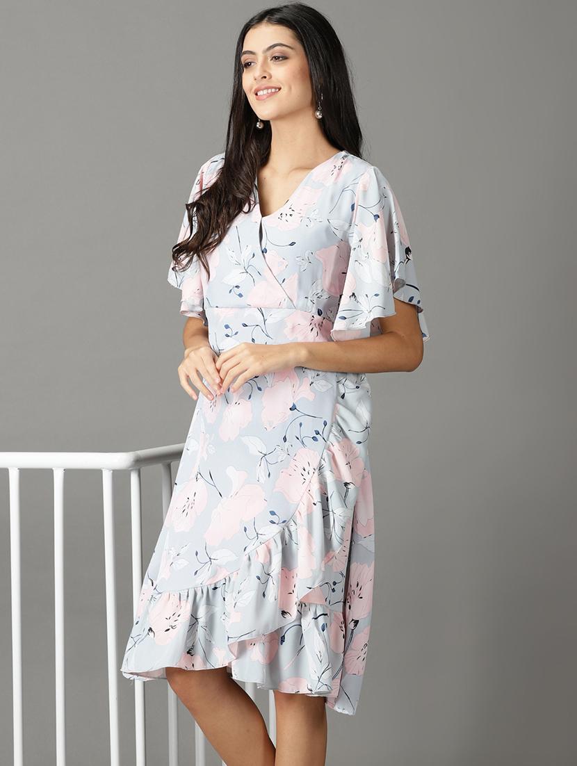 women's wrap floral dress - 19159765 -  Standard Image - 1