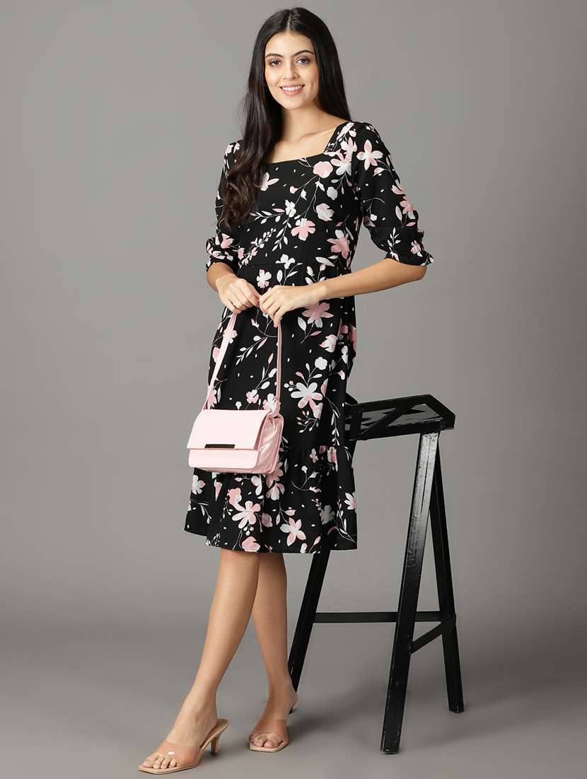 women's tiered dress floral dress - 19159769 -  Standard Image - 4