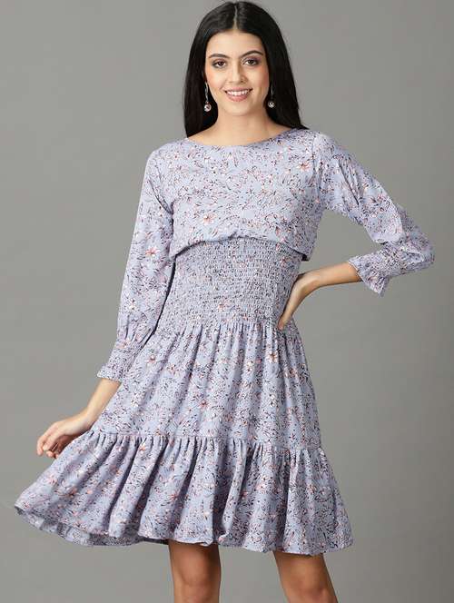 women's tiered dress floral dress - 19159771 -  Standard Image - 0